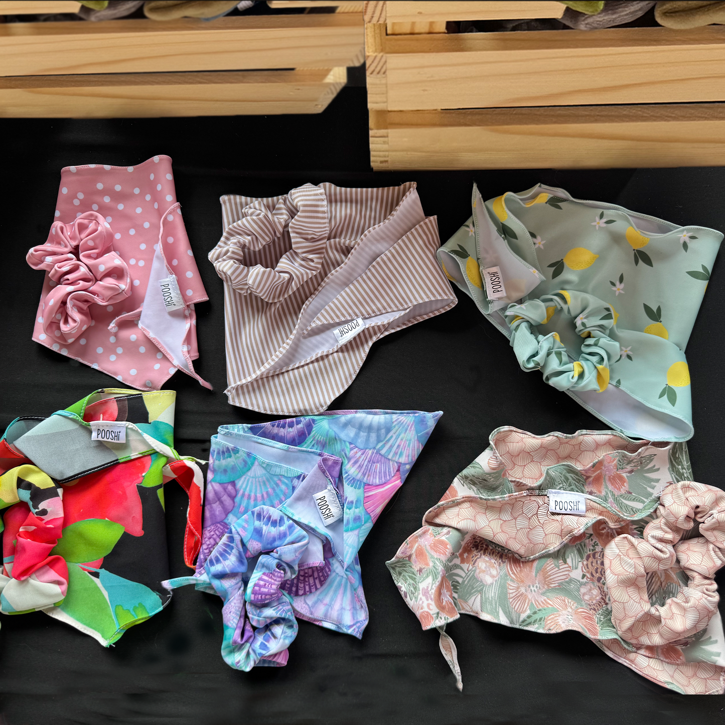 The Matchy Summer Set – Bandana, Pet Scarf & Scrunchie