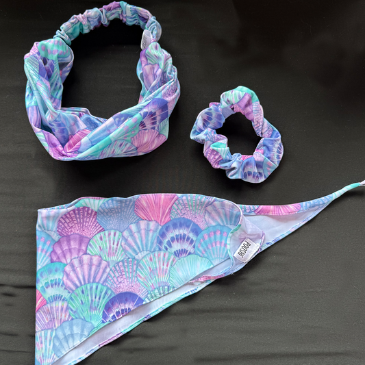 Ensemble d'été – Bandeau, Foulard et Chouchou